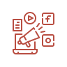Organic Social Media Strategy & Management icon