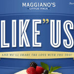 Like Maggiano's on Facebook