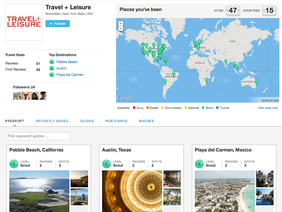 Travel + Leisure on Gogobot