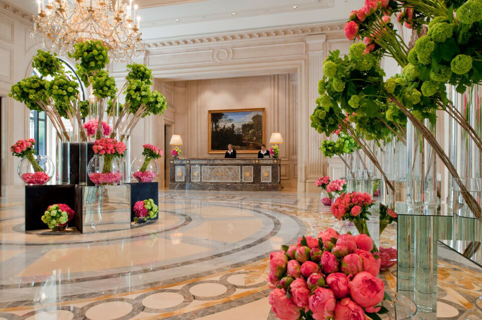 Spring blooms at Four Seasons Hotel George V Paris